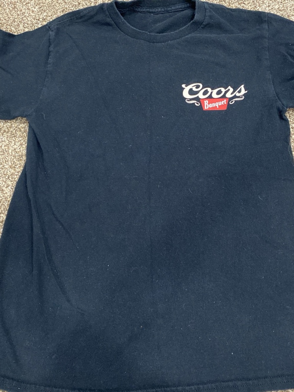 Coors Banquet Navy Short Sleeve Tee - Women